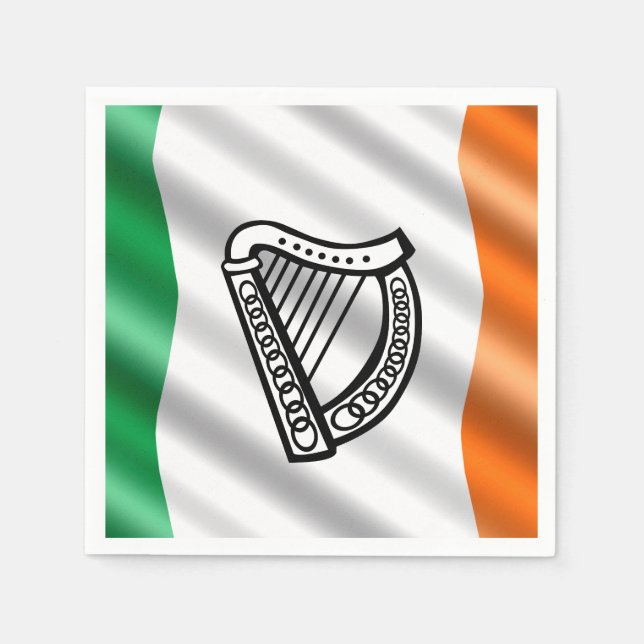 Irish flag napkin (Front)