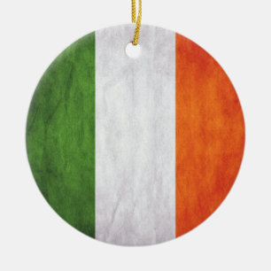 Irish Flag & Nollaig Shona Duit Christmas Ornament