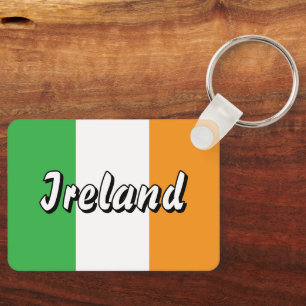 Irish flag of Ireland custom metal keychain