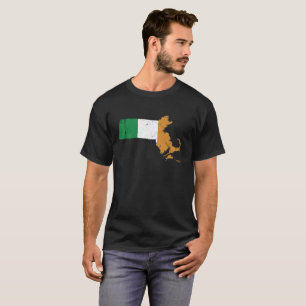 Irish Flag over Massachusetts T-Shirt