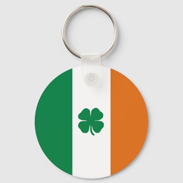 Irish Flag Patriotic Ireland Flag St Patrick's day Key Ring (Front)