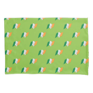 Irish Flag Pattern Pillowcase