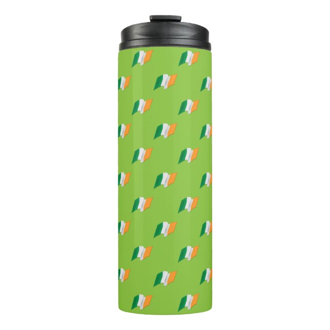 Irish Flag Pattern Thermal Tumbler (Front)
