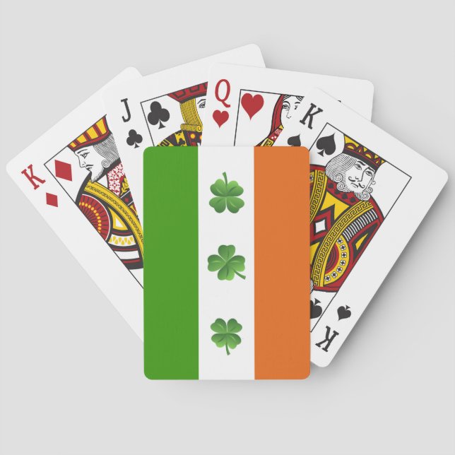 Irish flag playing cards (Back)