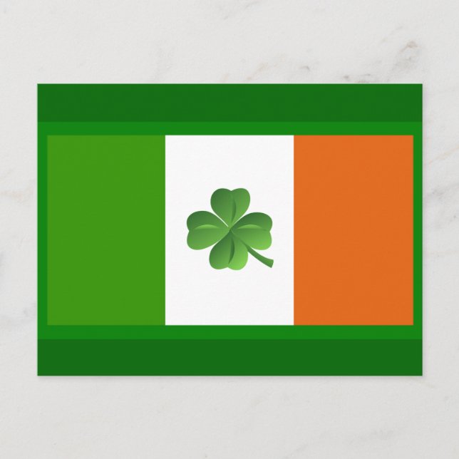 Irish flag postcard (Front)