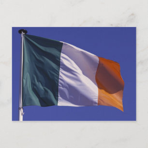 Irish flag postcard