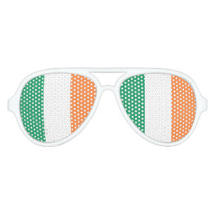 Irish Flag pscnt Aviator Sunglasses