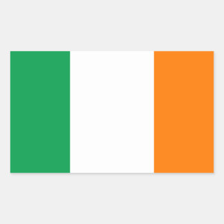 Irish Flag Rectangle Glossy Stickers