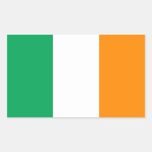 irish flag rectangular sticker (Front)