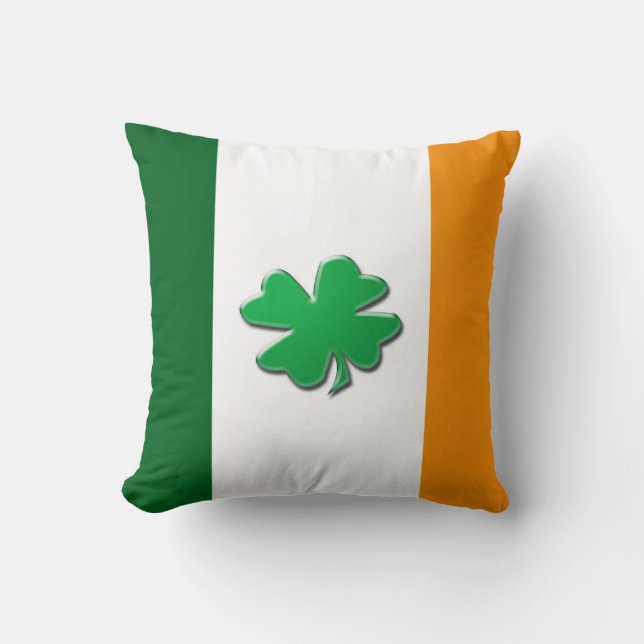 Irish flag shamrock cushions (Front)