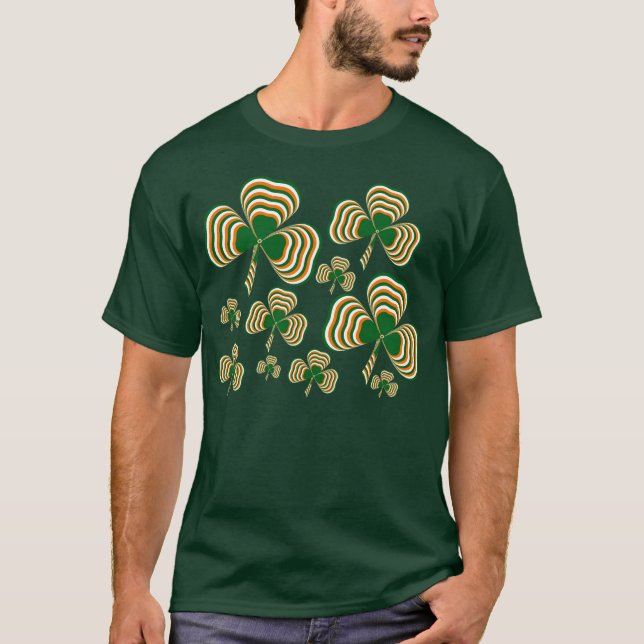 Irish flag shamrock T-Shirt (Front)