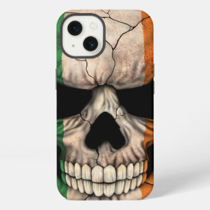 Irish Flag Skull on Black iPhone 13 Case