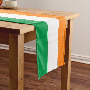 Irish flag & Sports fan house decor / Ireland tri Short Table Runner