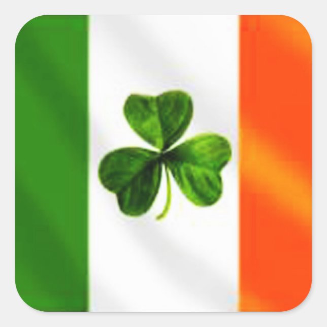 Irish Flag Square Sticker (Front)