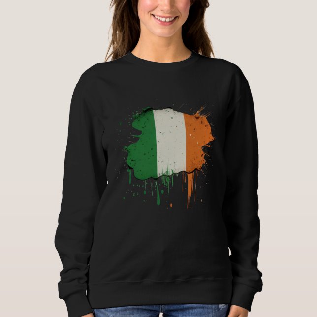 Irish Flag St Patrick s Day Sweatshirt (Front)