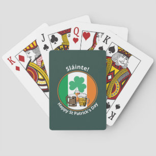 Irish Flag St Patricks Day Playing Cards
