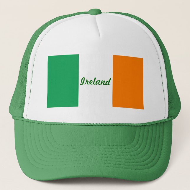 Irish Flag/St Patrick's Day Trucker Hat (Front)