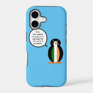 Irish Flag Talking Ms. Penguin Personalised