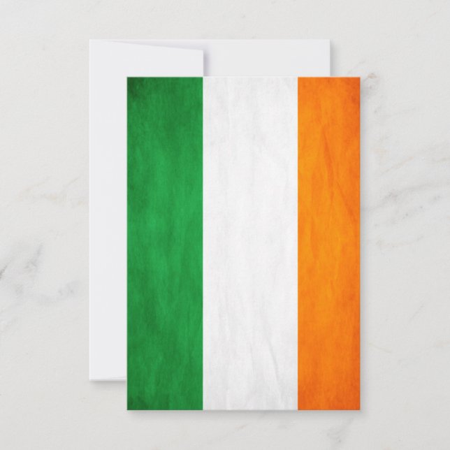 Irish Flag Thank You Card (Front)