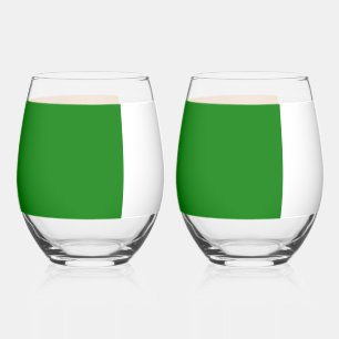 Irish Flag Total  Stemless Wine Glass