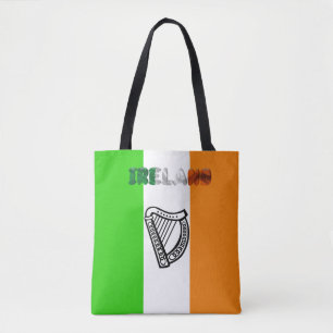 Irish flag tote bag