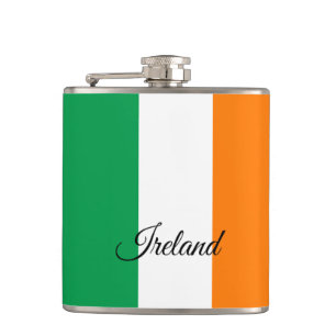 Irish Flag & travel Ireland /sports fans Hip Flask