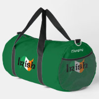 Irish Flag with Celtic Font Personalised Large