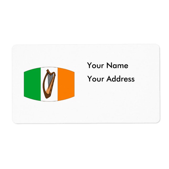 Irish Flag With Harp (Front)