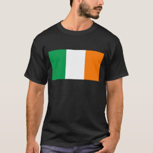 Irish Flag with Rainbow Shamrock T-Shirt
