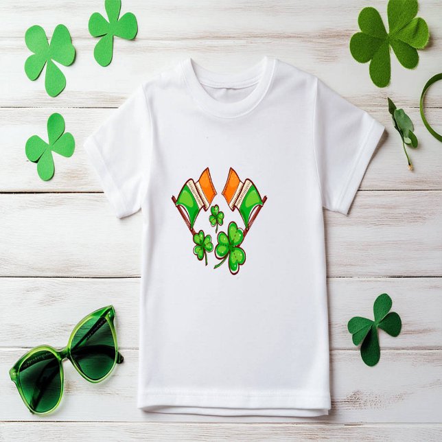 Irish Flags And Shamocks Toddler T-Shirt (Creator Uploaded)