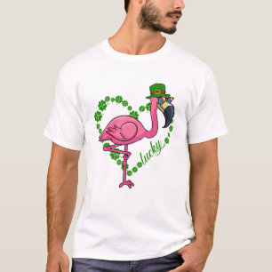 Irish Flamingo Green Saint Patrick Day 2022 Lucky T-Shirt