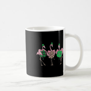 Irish Flamingo Leopard Saint Patricks Day Teacher Coffee Mug