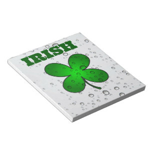 Irish Floating Clover Notepad