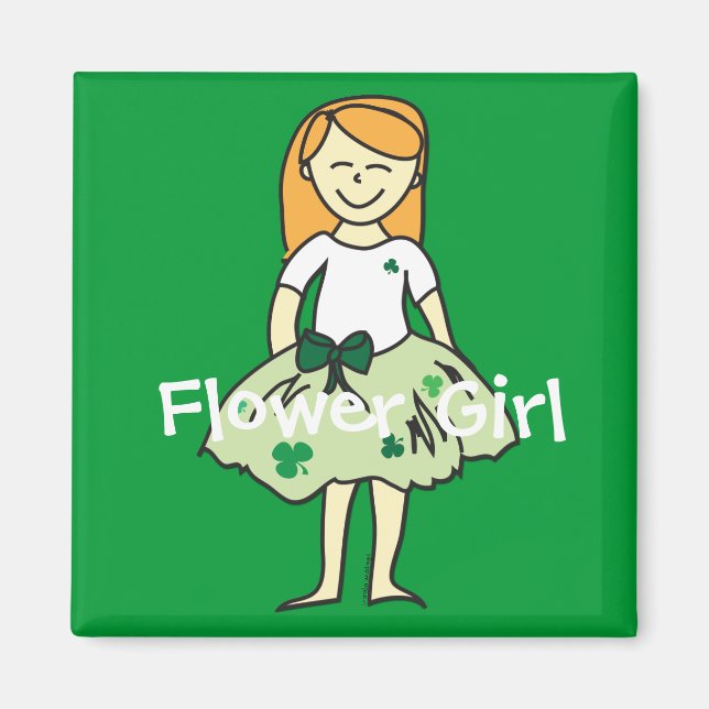 Irish Flower Girl Magnet (Front)