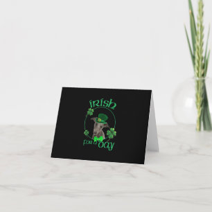Irish For A Day Whippet Lucky Dog In Patrick Day Note Card