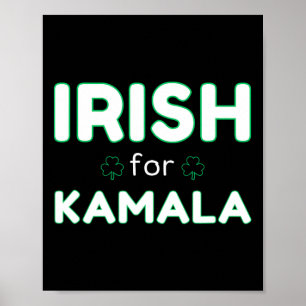 Irish For Kamala Harris 2024 Election Poster
