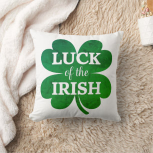 Irish Four Leaf Clover Cushion