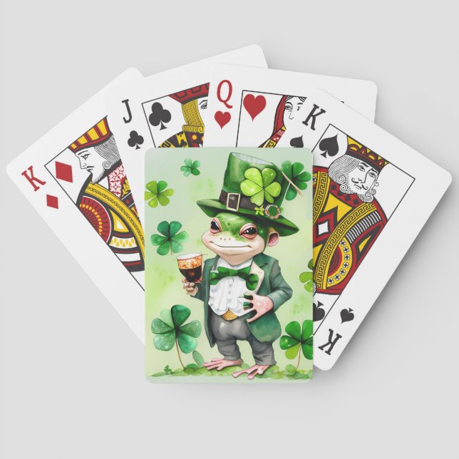 Irish Frog Hopping Deck of Cards (Back)
