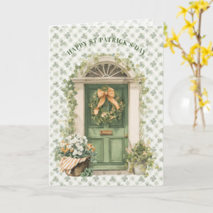 Irish Front Door   St Patrick's Day Irish Blessing Card