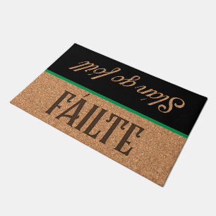 Irish Gaelic Welcome & Goodbye, Fáilte  Doormat