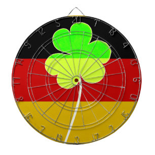 Irish German Flag Shamrock Clover St. Patrick Fun Dartboard