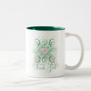 Irish Girl 2 Two-Tone Coffee Mug