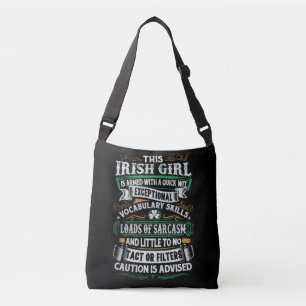 Irish Girl Attitude Crossbody purse Bag