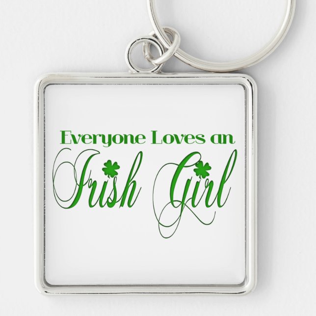 Irish Girl Key Ring (Front)