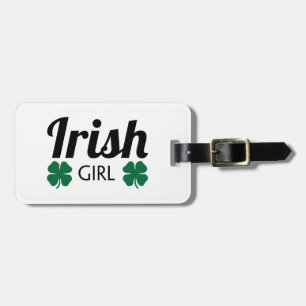 Irish Girl Luggage Tag