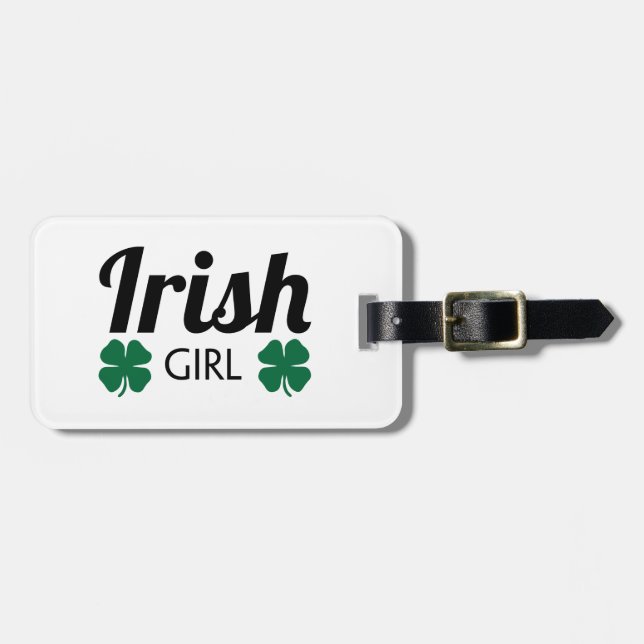Irish Girl Luggage Tag (Front Horizontal)