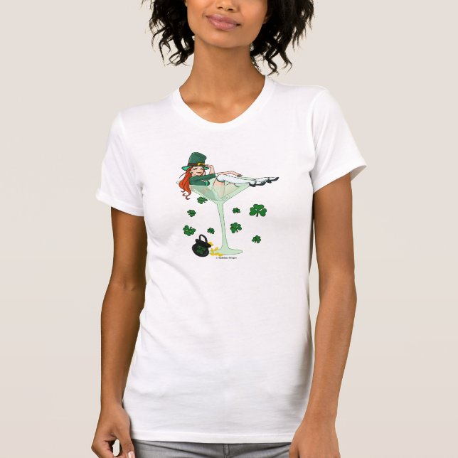 Irish Girl Martini T-Shirt (Front)