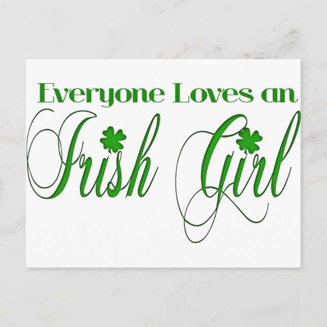 Irish Girl Postcard (Front)