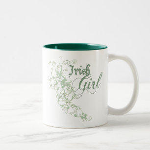Irish Girl Two-Tone Coffee Mug