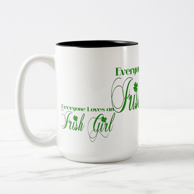 Irish Girl Two-Tone Coffee Mug (Left)